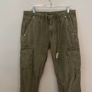 true religion army green cargo pants